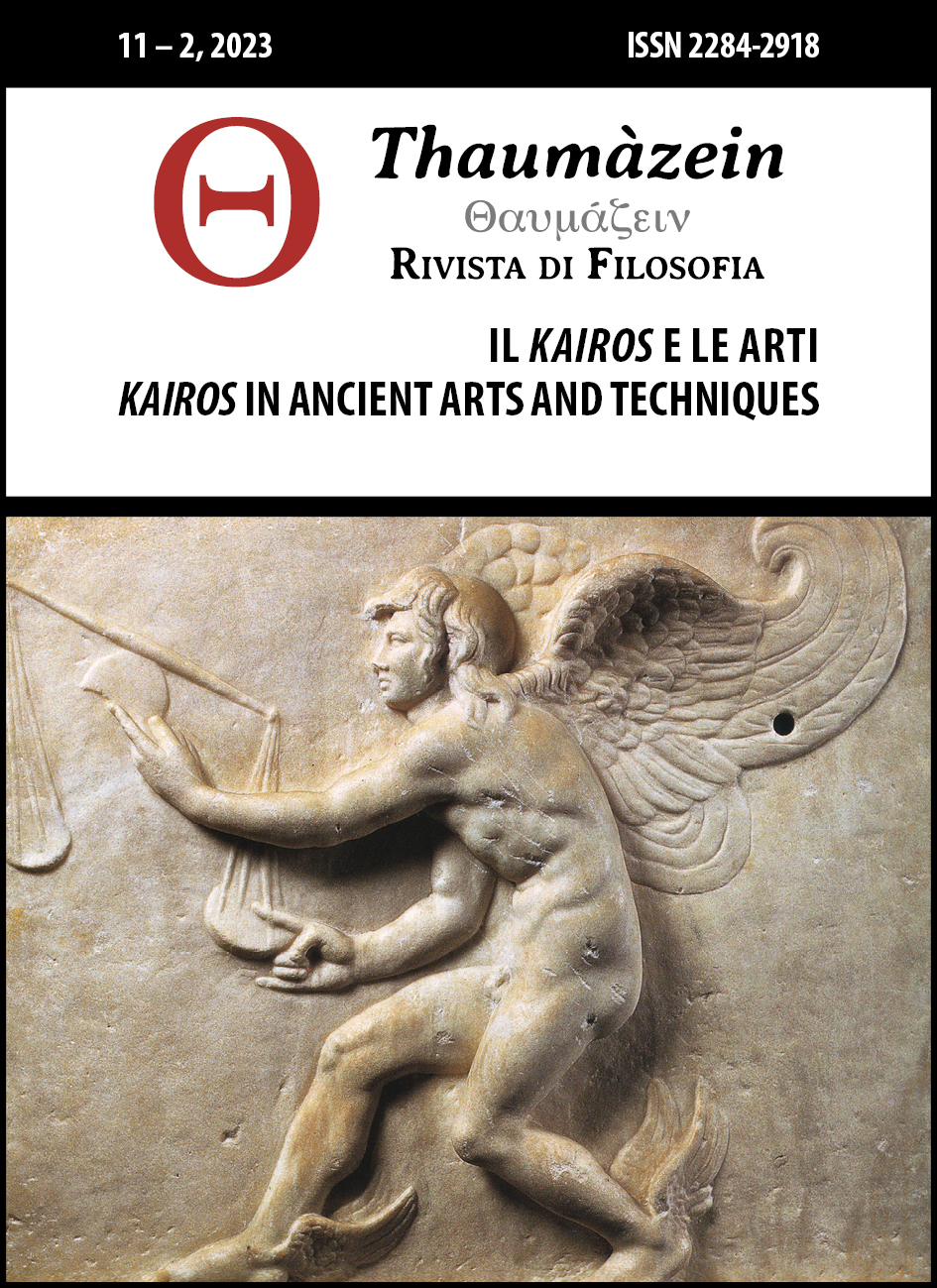 					View Vol. 11 No. 2 (2023): Il kairos e le arti / Kairos in ancient arts and techniques
				